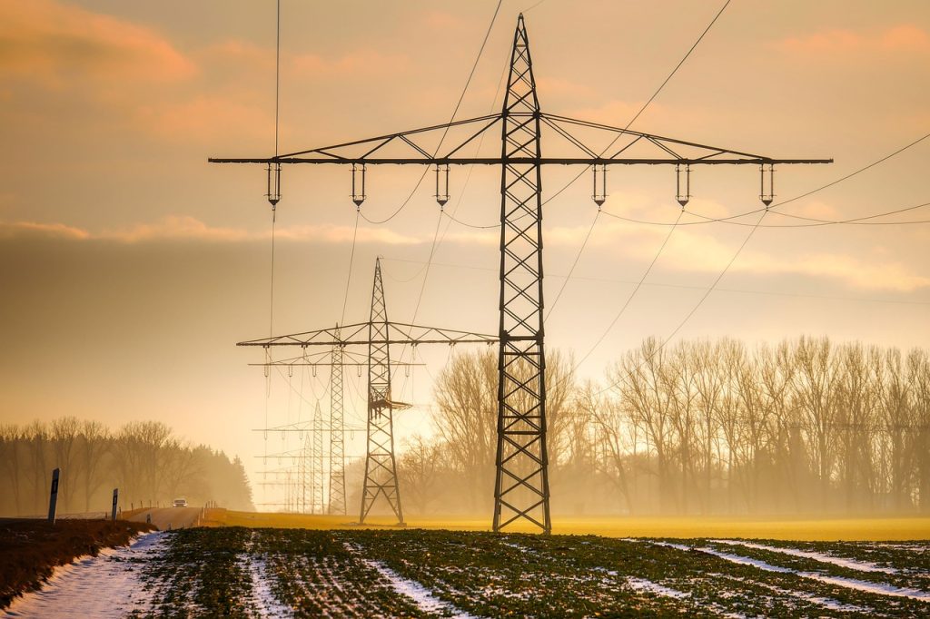 high voltage, electricity, cables, technology, electricity pylons, overhead lines, power supply, landscape, nature