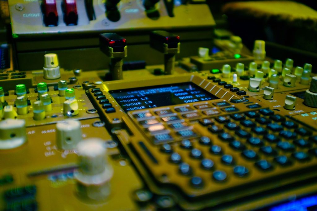 cockpit, plane, computer, side, buttons, panel, pilot, flight, flying, nature, air, tools, speed, sky, engine